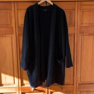 Quince merino wool long cardigan
